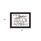 Stays at Grandmas 1 Black Framed Print Wall Art - Homeroots - Flyclothing LLC