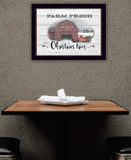 Farm Fresh Christmas Trees 1 Black Framed Print Wall Art - Homeroots - Flyclothing LLC