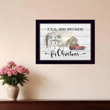 Ill be home for Christmas 1 Black Framed Print Wall Art - Homeroots - Flyclothing LLC