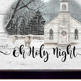 OH HOLY Night 1 Black Framed Print Wall Art - Homeroots - Flyclothing LLC