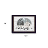 OH HOLY Night 1 Black Framed Print Wall Art - Homeroots - Flyclothing LLC