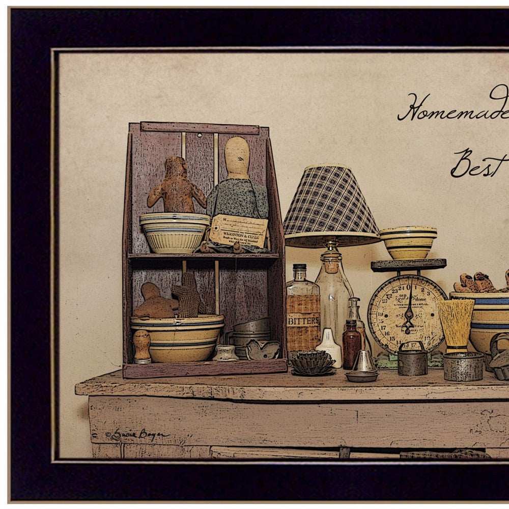Homemade is Best 1 Black Framed Print Kitchen Wall Art - Homeroots - Flyclothing LLC