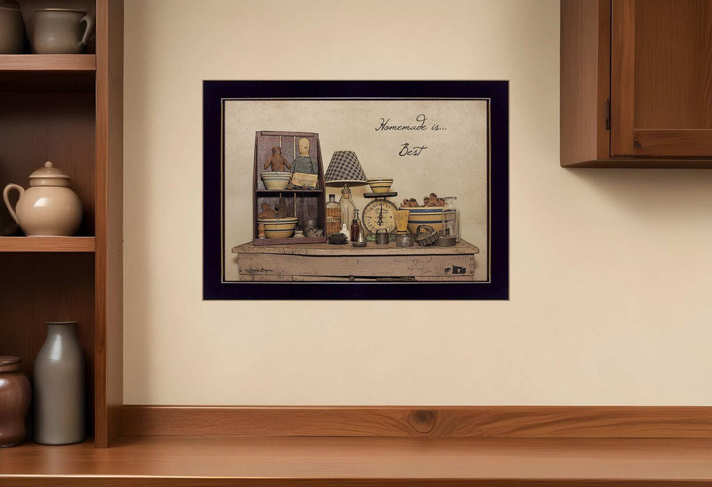 Homemade is Best 1 Black Framed Print Kitchen Wall Art - Homeroots - Flyclothing LLC