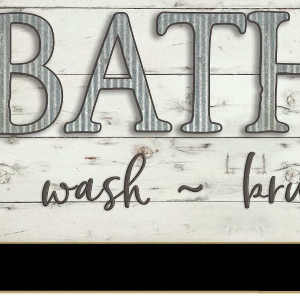Bath Rules 3 Black Framed Print Bathroom Wall Art - Homeroots - Flyclothing LLC