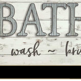 Bath Rules 3 Black Framed Print Bathroom Wall Art - Homeroots - Flyclothing LLC