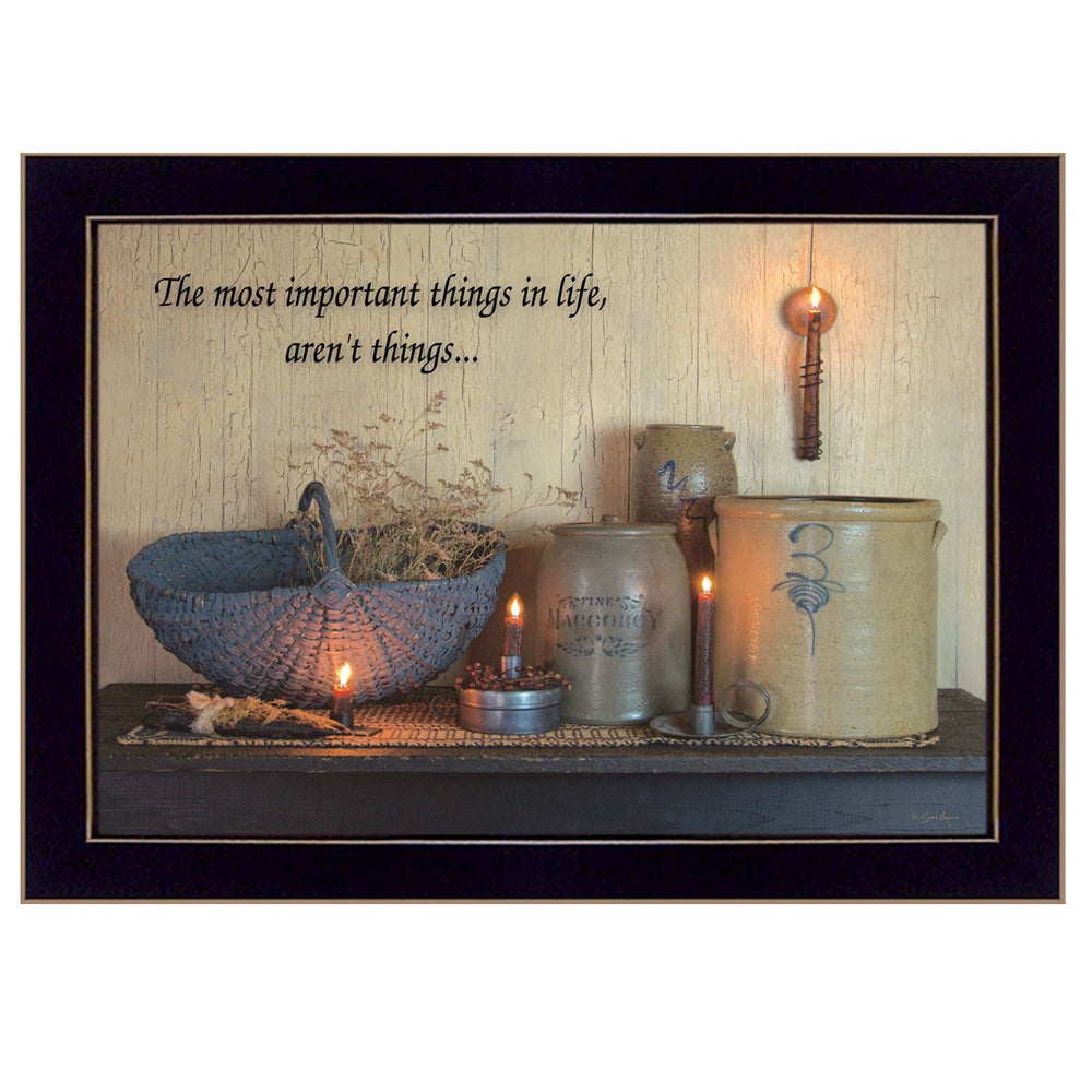 The Most Important Things 1 Black Framed Print Wall Art - Homeroots - Flyclothing LLC