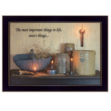 The Most Important Things 1 Black Framed Print Wall Art - Homeroots - Flyclothing LLC