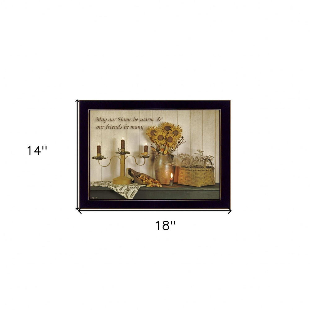 Our Home 1 Black Framed Print Wall Art - Homeroots - Flyclothing LLC