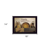 Family Gather Here 1 Black Framed Print Kitchen Wall Art - Homeroots - Flyclothing LLC