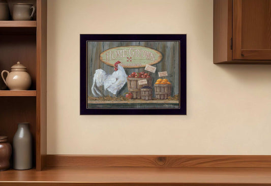 Home Grown 1 Black Framed Print Wall Art - Homeroots - Flyclothing LLC