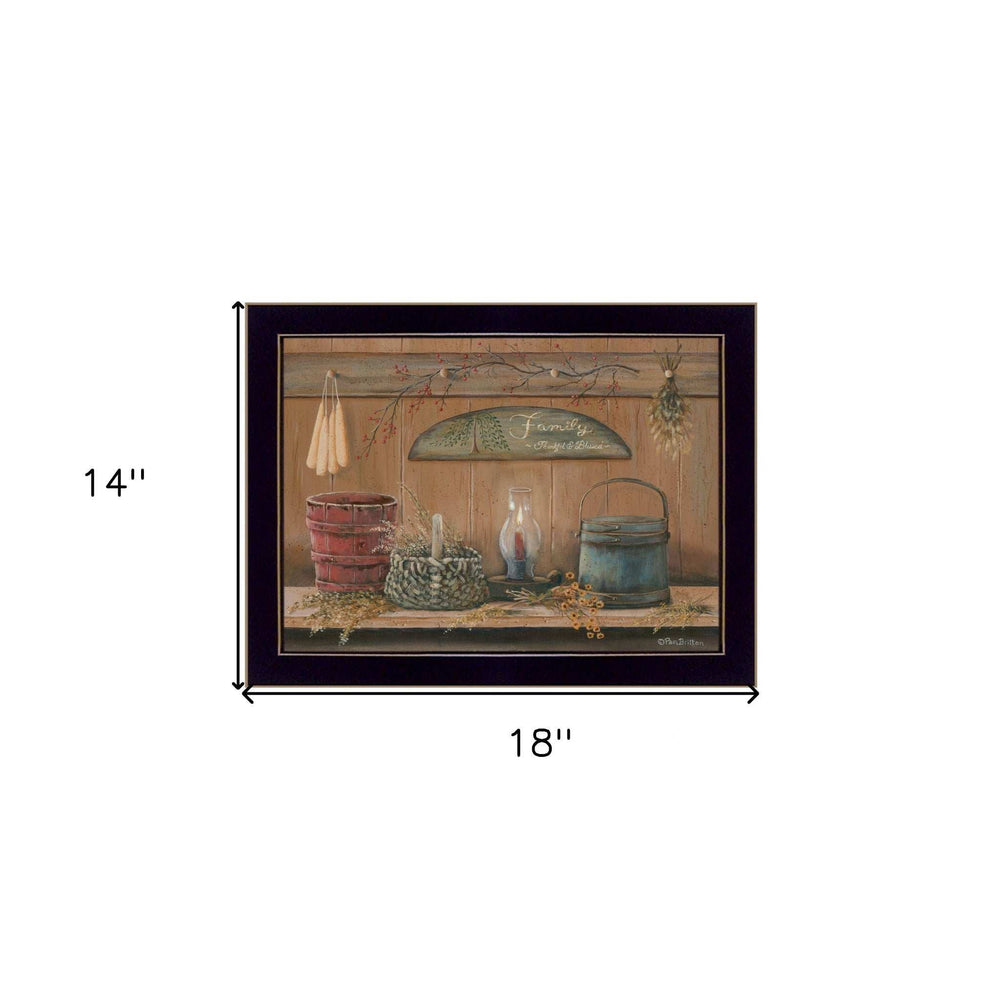 Treasures on the Shelf I 1 Black Framed Print Wall Art - Homeroots - Flyclothing LLC