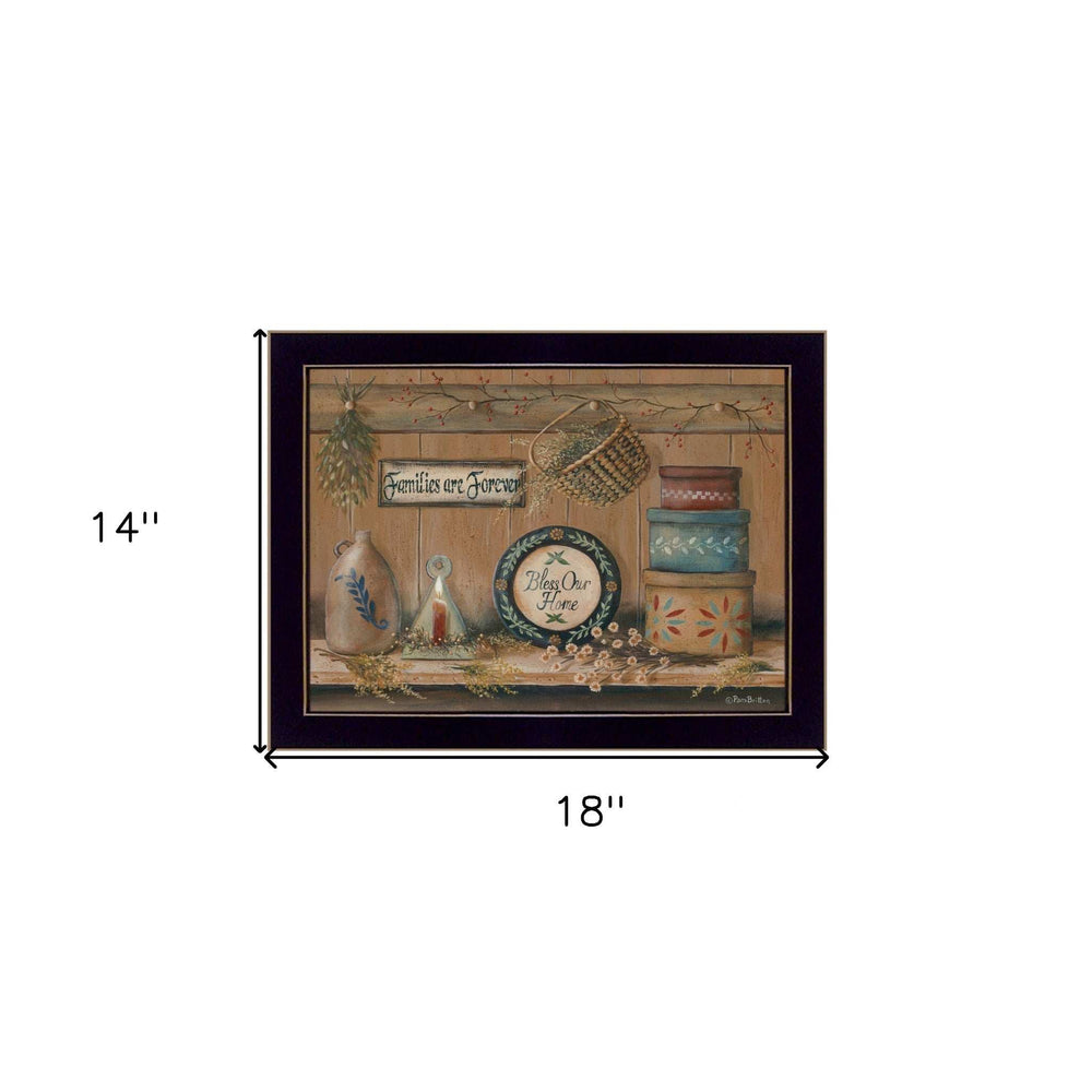 Treasures on the Shelf II 1 Black Framed Print Wall Art - Homeroots - Flyclothing LLC