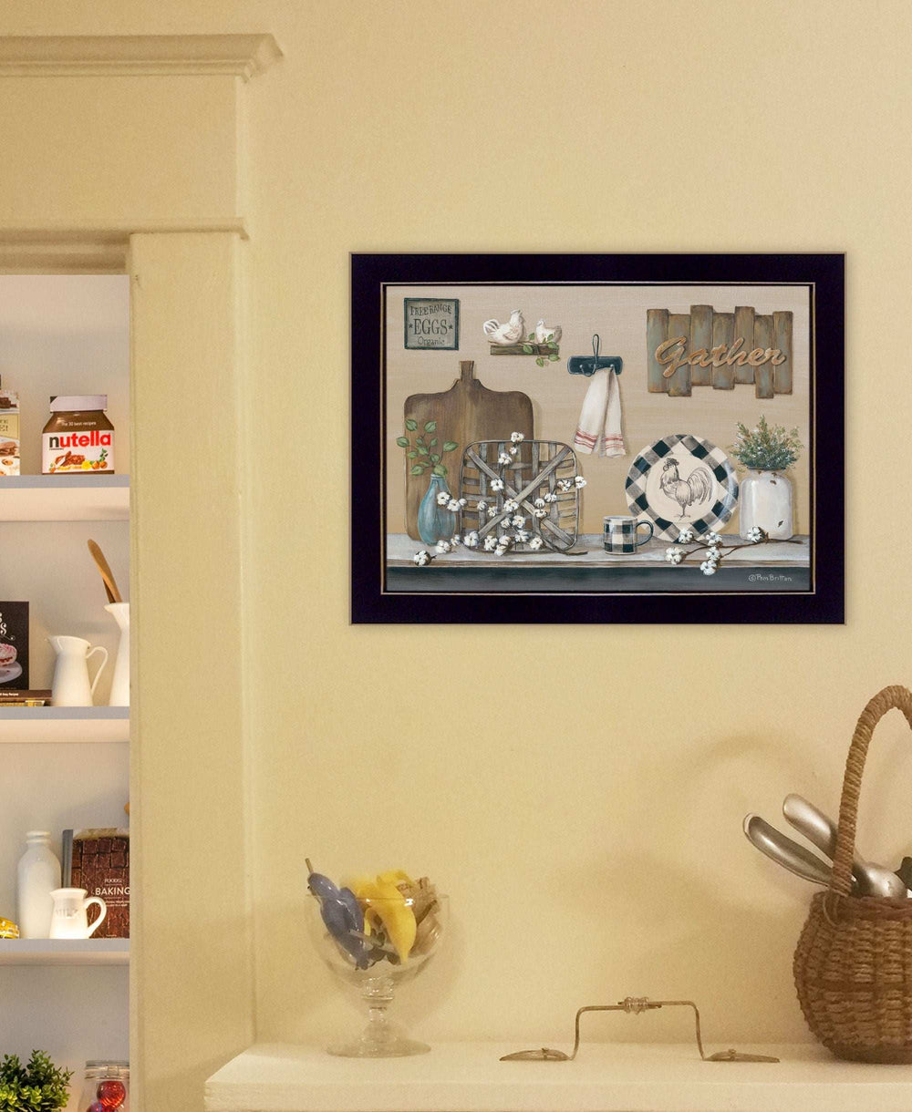 Farmhouse Kitchen Black Framed Print Kitchen Wall Art - Homeroots - Flyclothing LLC