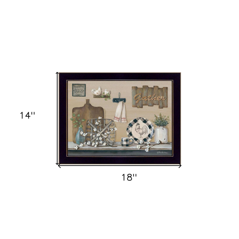 Farmhouse Kitchen Black Framed Print Kitchen Wall Art - Homeroots - Flyclothing LLC