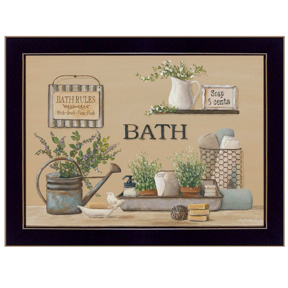 Farmhouse Bath Black Framed Print Bathroom Wall Art - Homeroots - Flyclothing LLC