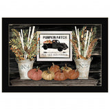 Pumpkin Patch Still Life 1 Black Framed Print Wall Art - Homeroots - Flyclothing LLC