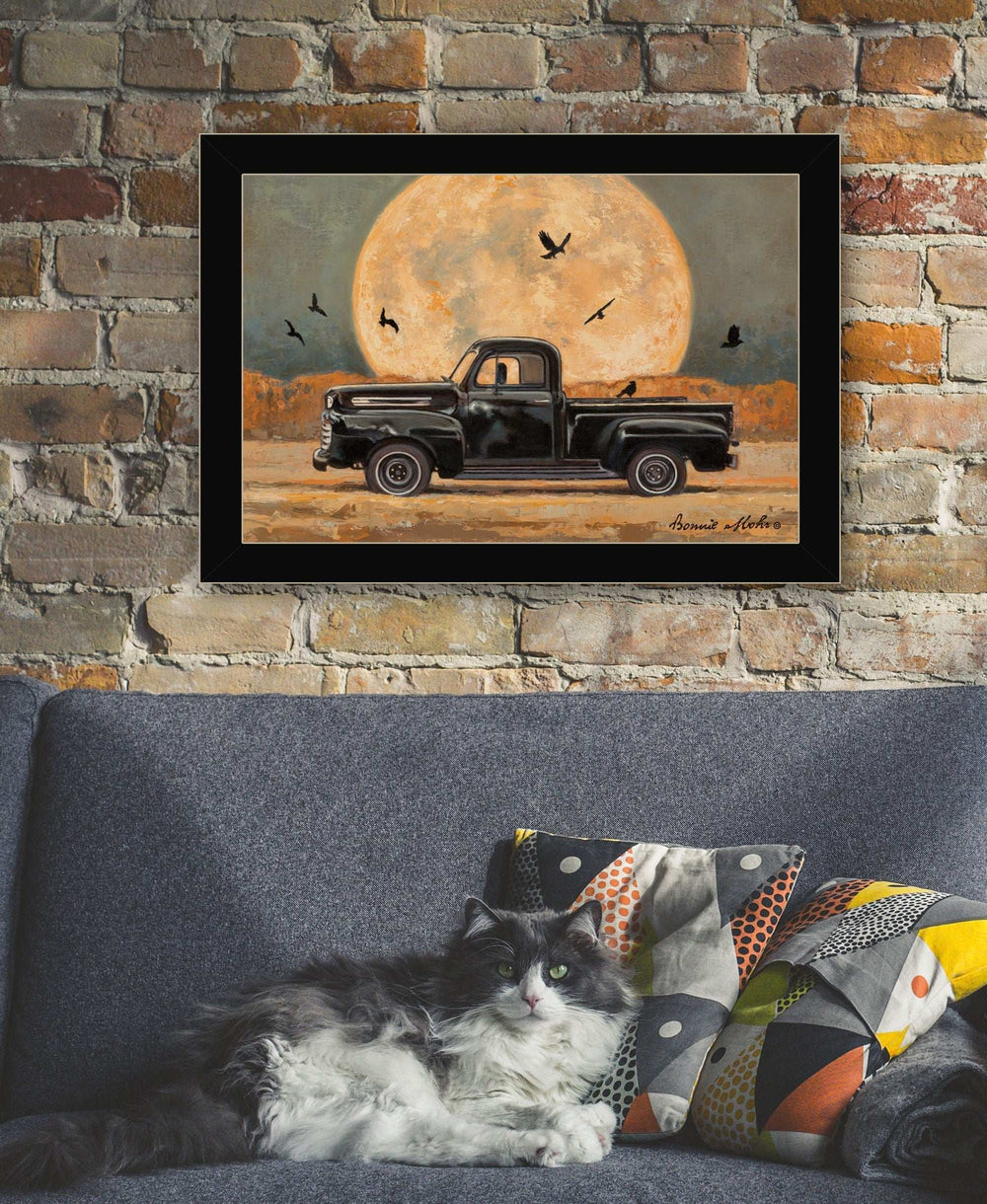 Harvest Moon 1 Black Framed Print Kitchen Wall Art - Homeroots - Flyclothing LLC