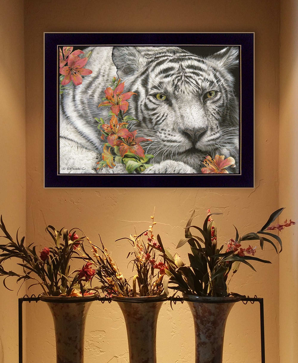 Tiger Lily 1 Black Framed Print Wall Art - Homeroots - Flyclothing LLC