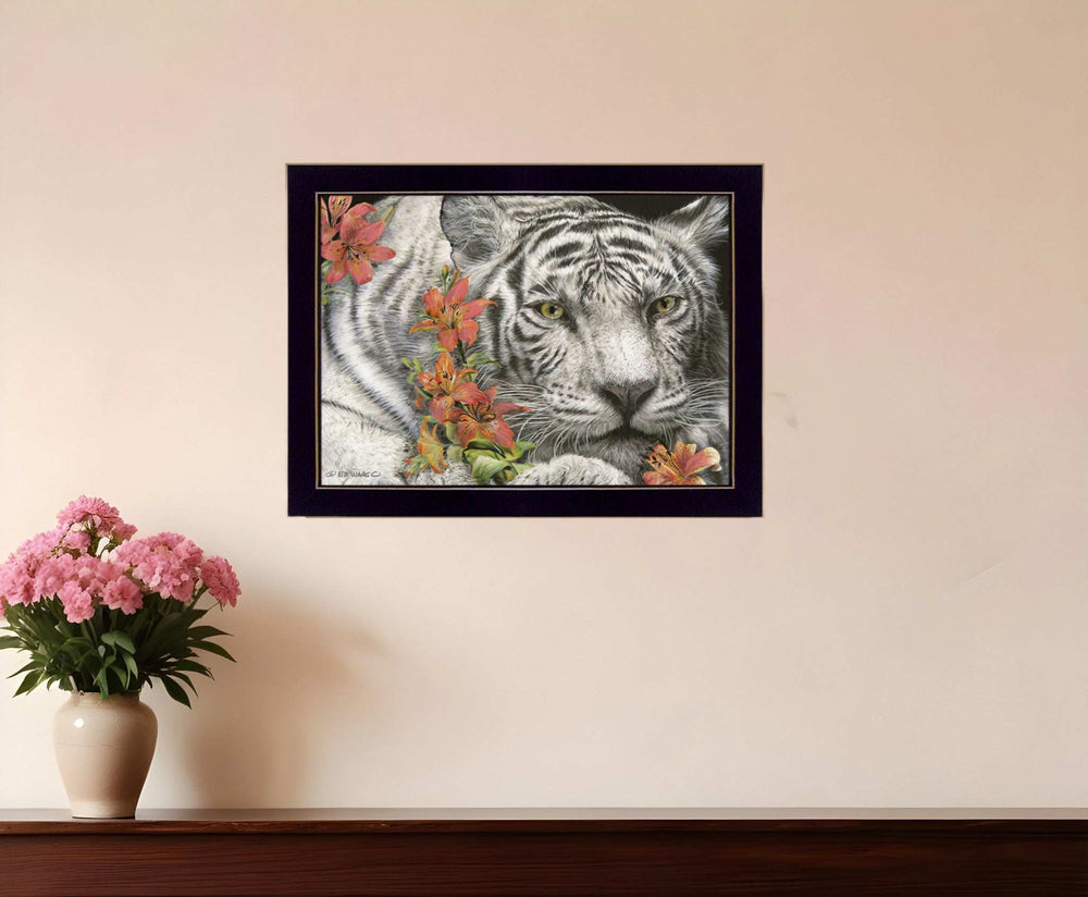 Tiger Lily 1 Black Framed Print Wall Art - Homeroots - Flyclothing LLC