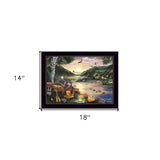 Lakefront Camping I 1 Black Framed Print Wall Art - Homeroots - Flyclothing LLC