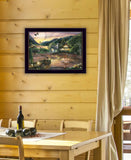 Lakefront Camping II 1 Black Framed Print Wall Art - Homeroots - Flyclothing LLC