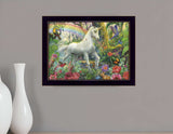 Rainbow Unicorn 1 Black Framed Print Wall Art - Homeroots - Flyclothing LLC