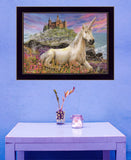 Royal Unicorn 1 Black Framed Print Wall Art - Homeroots - Flyclothing LLC