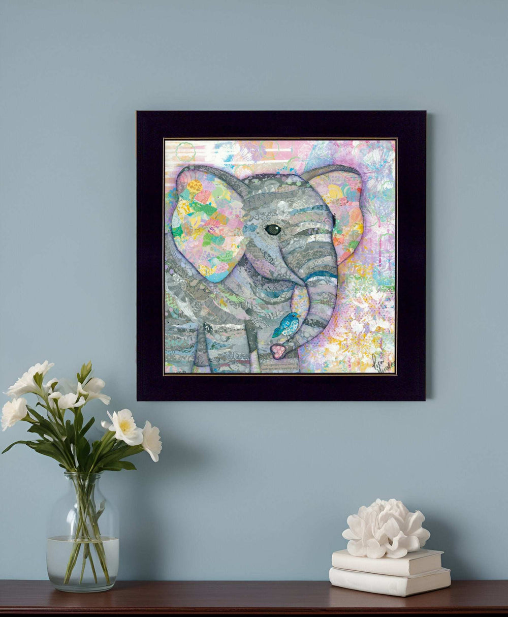 Elephant I 1 Black Framed Print Wall Art - Homeroots - Flyclothing LLC