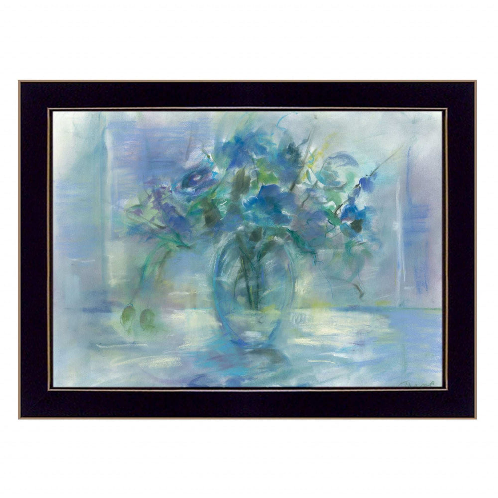 Susies Blue 1 Black Framed Print Wall Art - Homeroots - Flyclothing LLC