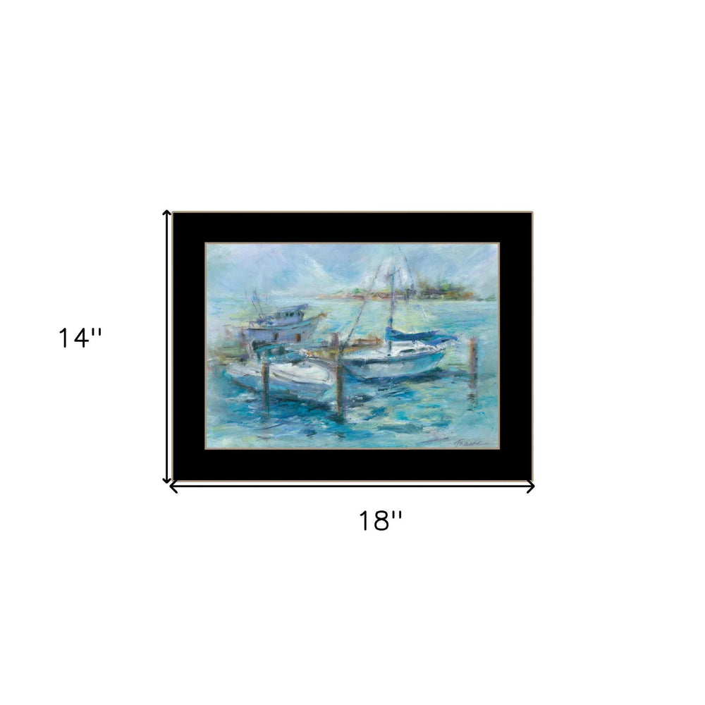Dockside 1 Black Framed Print Wall Art - Homeroots - Flyclothing LLC