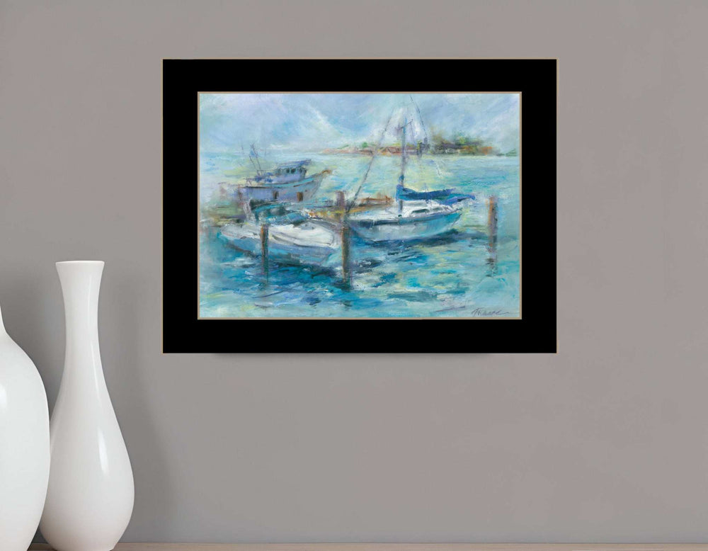 Dockside 1 Black Framed Print Wall Art - Homeroots - Flyclothing LLC