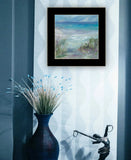 Blue Horizons Ocean View Black Framed Print Wall Art - Homeroots - Flyclothing LLC