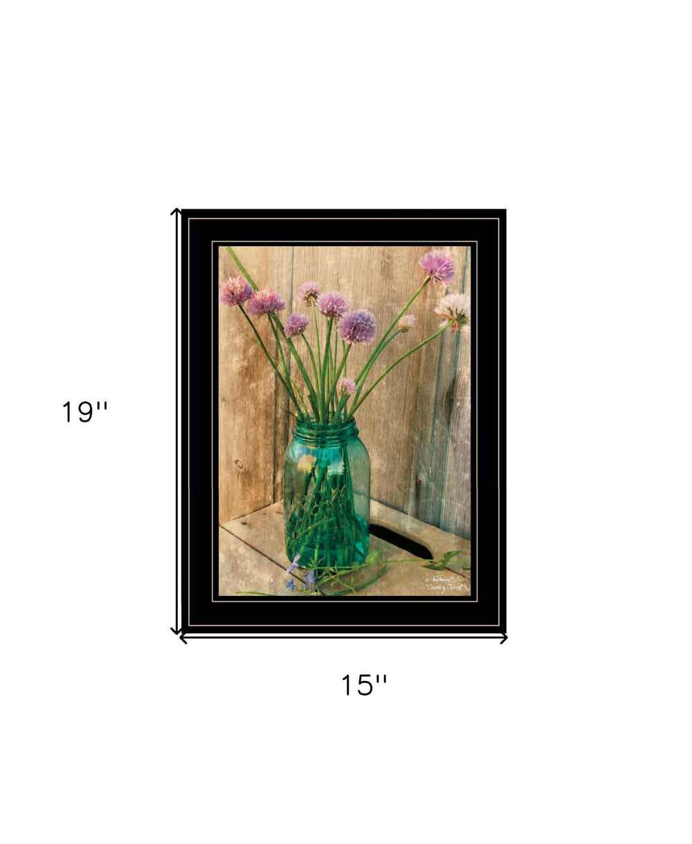 Country Chives 2 Black Framed Print Wall Art - Homeroots - Flyclothing LLC