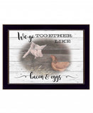 We Go Together 3 Black Framed Print Wall Art - Homeroots - Flyclothing LLC