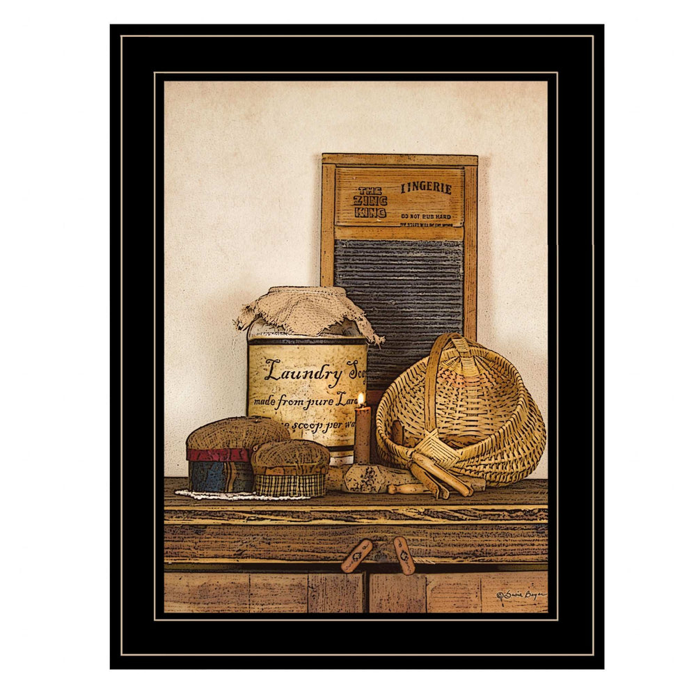 Laundry Soap 2 Black Framed Print Bathroom Wall Art - Homeroots - Flyclothing LLC