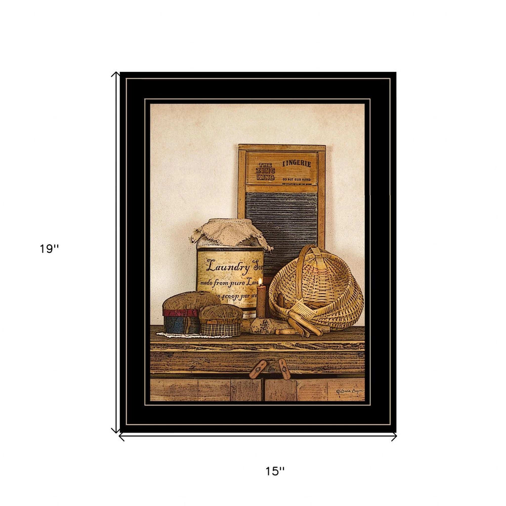 Laundry Soap 2 Black Framed Print Bathroom Wall Art - Homeroots - Flyclothing LLC