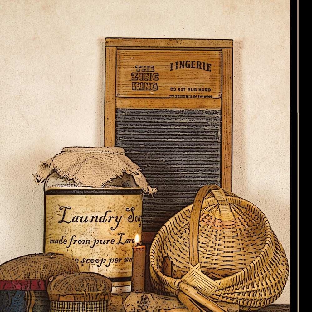 Laundry Soap 2 Black Framed Print Bathroom Wall Art - Homeroots - Flyclothing LLC