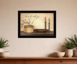 Peace Be with You Black Framed Print Wall Art - Homeroots - Flyclothing LLC