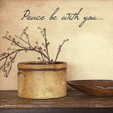 Peace Be with You Black Framed Print Wall Art - Homeroots - Flyclothing LLC