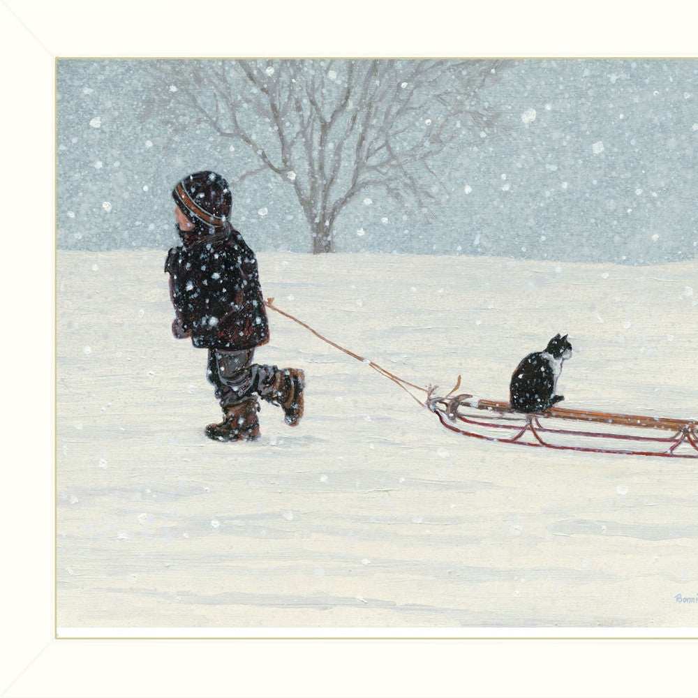 All Aboard White Framed Print Wall Art - Homeroots - Flyclothing LLC