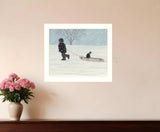 All Aboard White Framed Print Wall Art - Homeroots - Flyclothing LLC