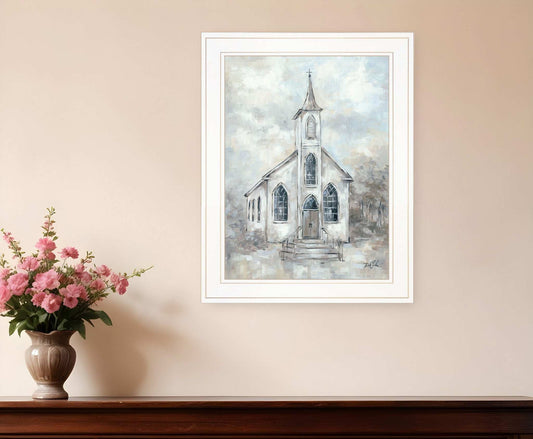 Faith 3 White Framed Print Wall Art - Homeroots - Flyclothing LLC