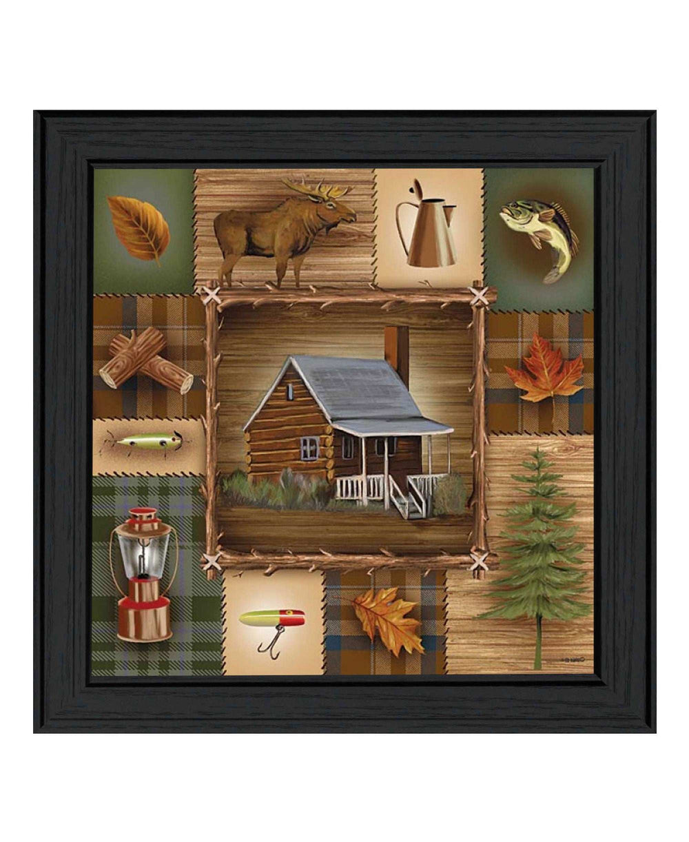 At the Cabin Black Framed Print Wall Art - Homeroots - Flyclothing LLC