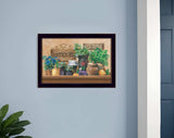 Antiques and Herbs Black Framed Print Kitchen Wall Art - Homeroots - Flyclothing LLC