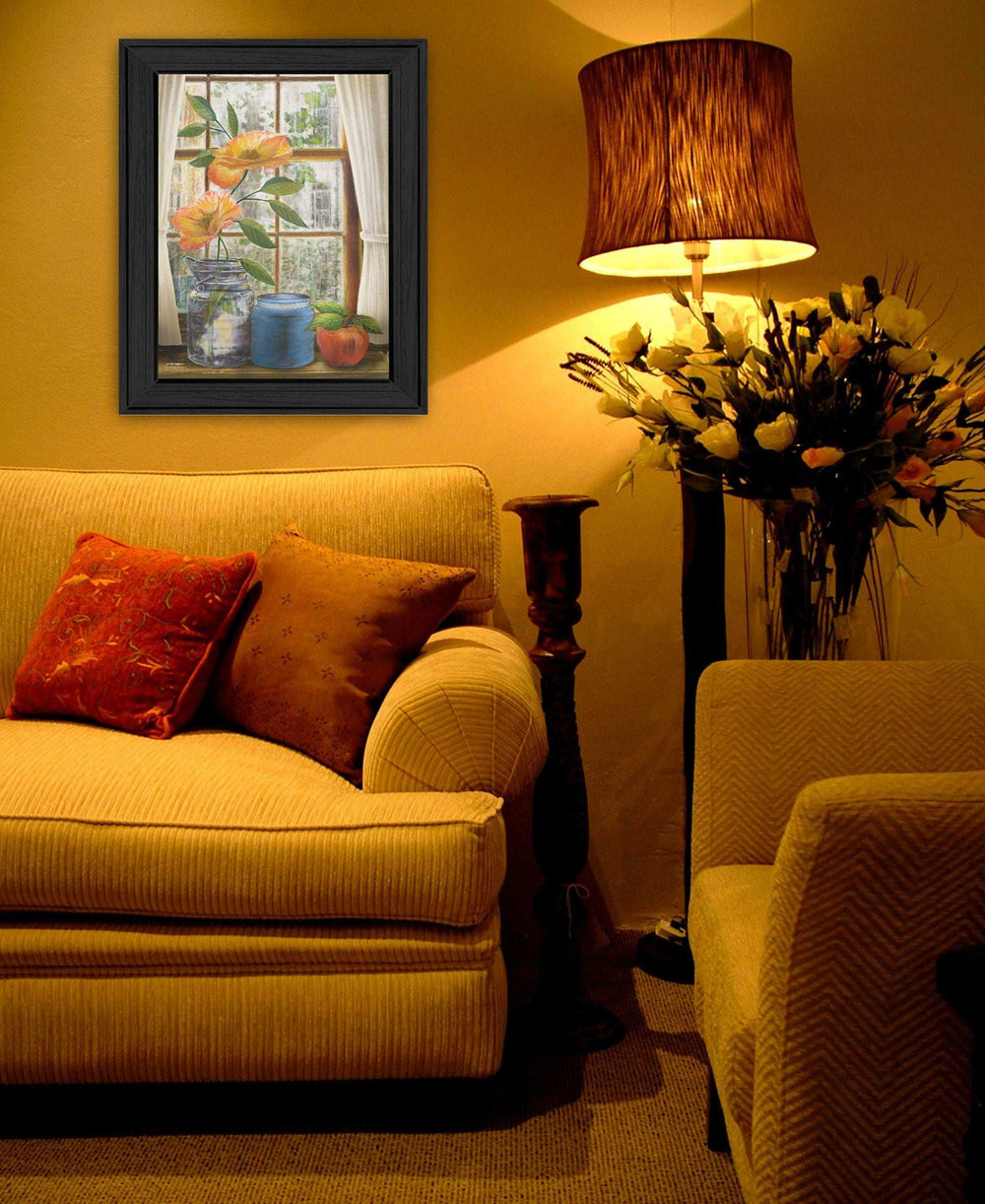 Afternoon Flower Black Framed Print Wall Art - Homeroots - Flyclothing LLC