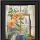 Afternoon Flower Black Framed Print Wall Art - Homeroots - Flyclothing LLC