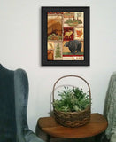 Lodge Collage I Black Framed Print Wall Art - Homeroots - Flyclothing LLC