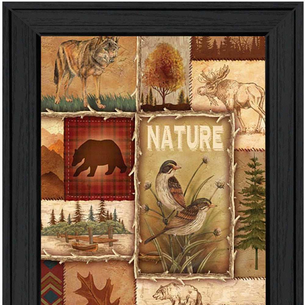 Lodge Collage II Black Framed Print Wall Art - Homeroots - Flyclothing LLC