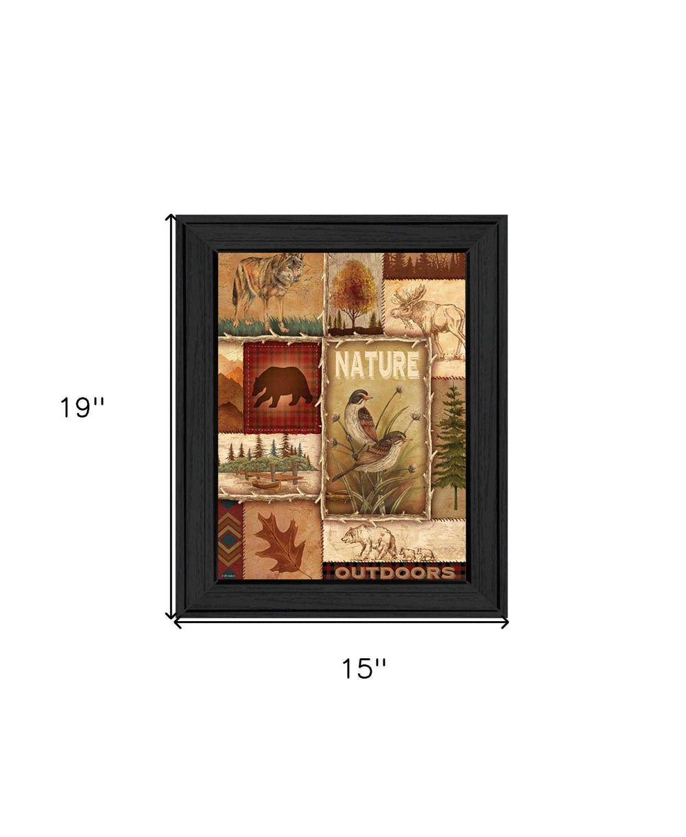 Lodge Collage II Black Framed Print Wall Art - Homeroots - Flyclothing LLC