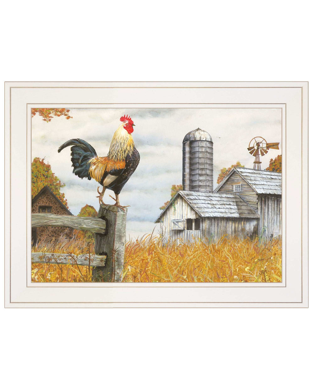 Down on the Farm II White Framed Print Wall Art - Homeroots - Flyclothing LLC